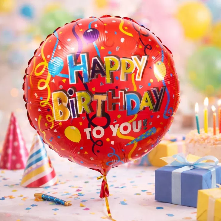 Balloon Happy Birthday – flower delivery in Drolshagen