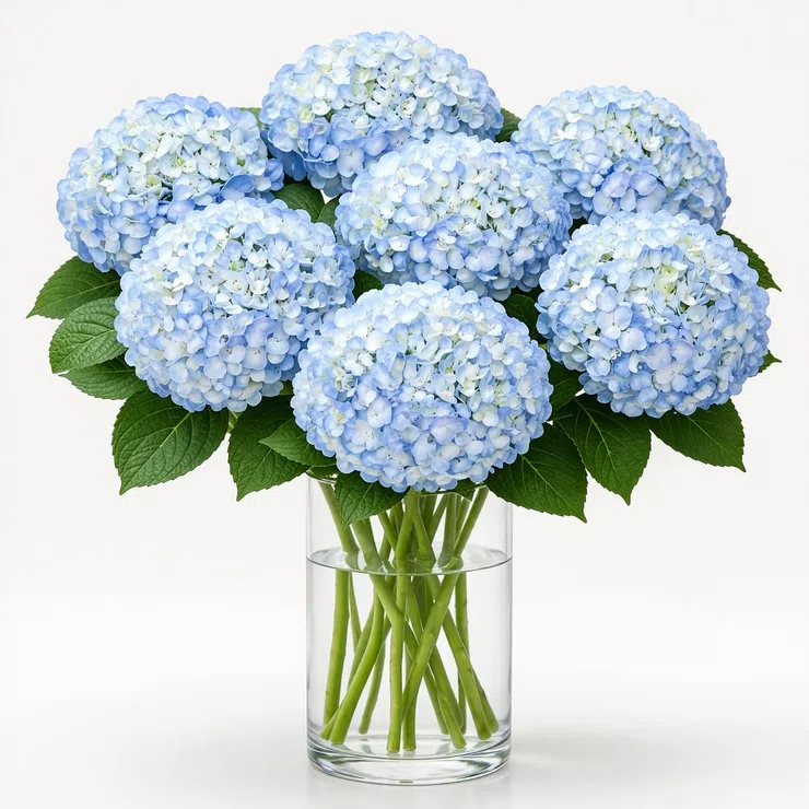 Blue hydrangea by piece – flower delivery in Tahko
