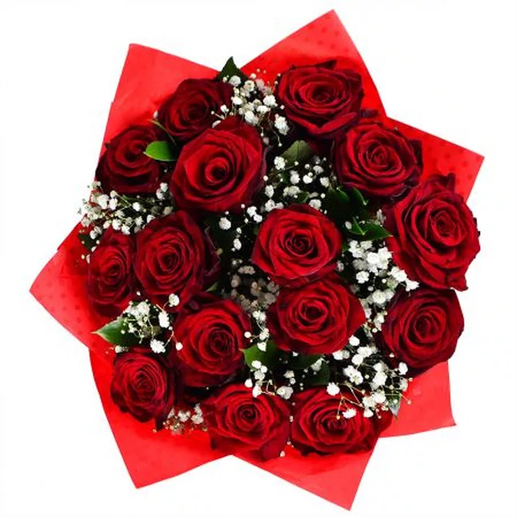 Roses in snow + Raffaello – flower delivery in Pusan