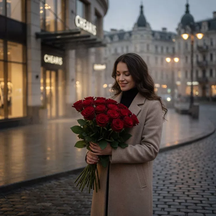 Bouquet 19 roses – flower delivery in Benga