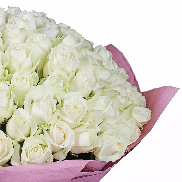 Bouquet 101 white roses – flower delivery in Maribor