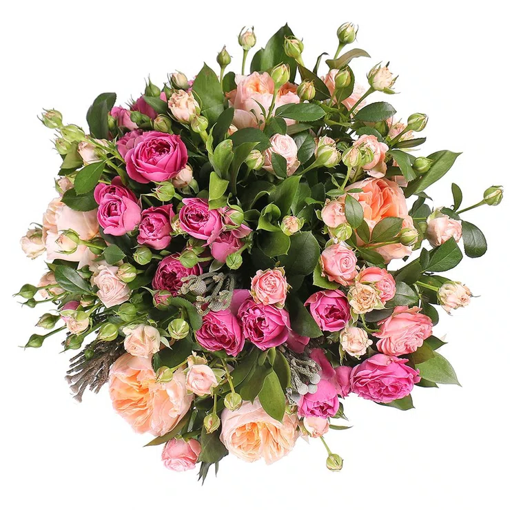 Roses in box 15 pcs Juliet – flower delivery in Pusan