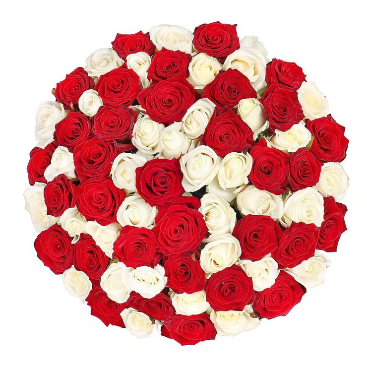 Roses in hat box 101pcs – flower delivery in Crab Hill