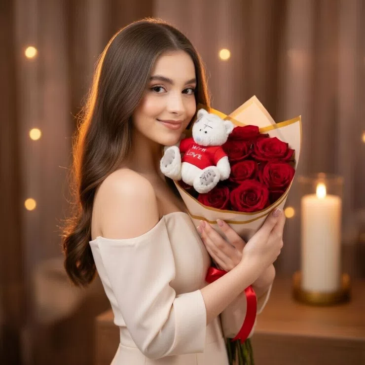 Bouquet Red roses 9pcs – flower delivery in Velsam Forest
