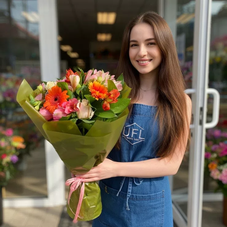 Bright summer mix – flower delivery in Samos Island