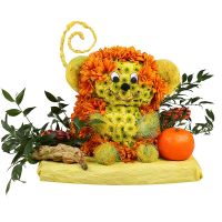 Monkey with Tangerine Drogobich