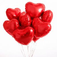 7 красных шариков сердце Сидней