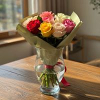 7 multi color roses Manaus