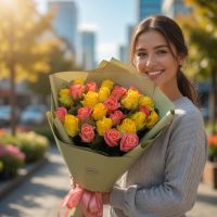 Букет Краски лета 25 роз Загреб