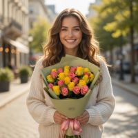 Букет Краски лета 25 роз Загреб