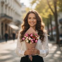 Букет цветов Сапфировая нежность Атланта