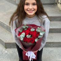 21 roses red Velikodolinskoe