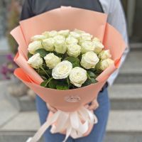 Promo! 25 white roses Сape Town