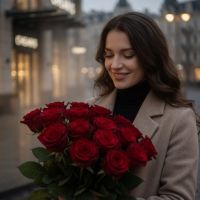 Букет 19 красных роз Ясиня