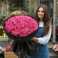 Magic volcano Pink Roses 101pcs Taban