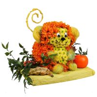 Monkey with Tangerine Drogobich