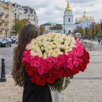 Магический шар из 303 роз Аллахабад