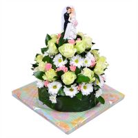Wedding flower cake Khmelnitsky