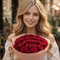 25 red roses bouquet, Charleroi