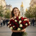 101 красно-белая роза, Кропивницкий