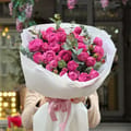 15 pink peony roses, Abu-Dabi