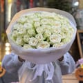 51 white roses Kenia, Paris