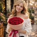 Букет из 25 красных роз, Манчестер