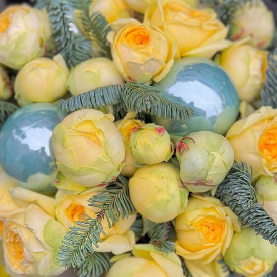 Зимнее солнце – доставка цветов в Киев