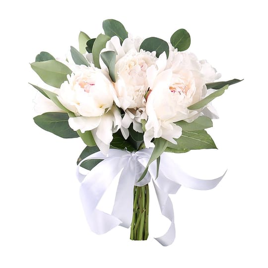 Букет из местных пионов Нежность лепестков – доставка цветов в Киев