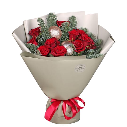Новогодний букет Чудо – доставка цветов в Яворнитское