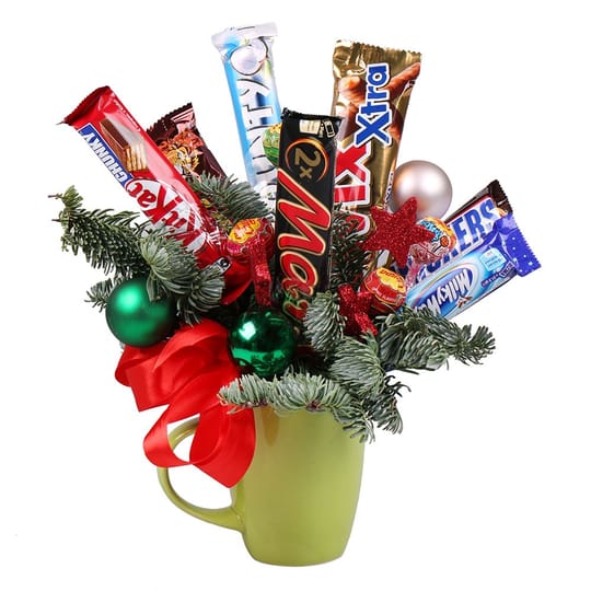 Сладкий подарок друзьям – доставка цветов в Киев