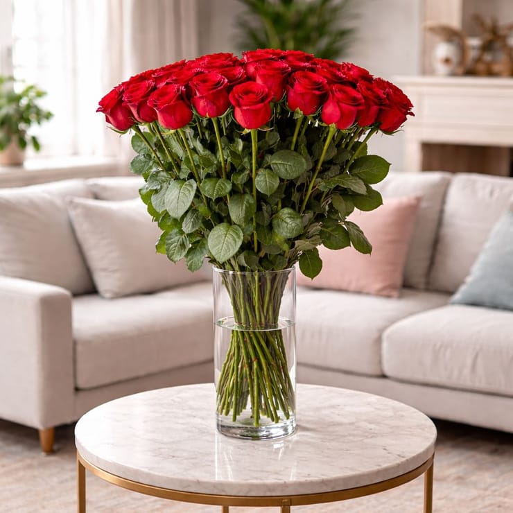 25 roses 100 cm – flower delivery in Zelenodolsk