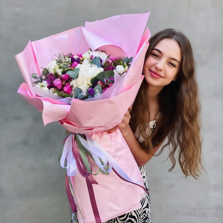 Giant bouquet Pink Happiness – flower delivery in Kyiv - Teremki