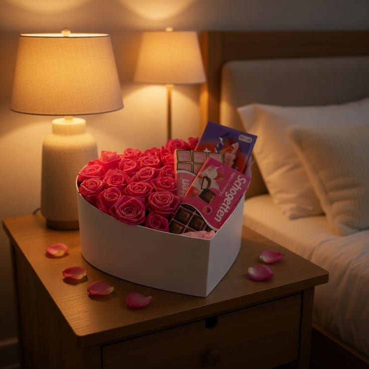 Roses and chocolate – flower delivery in Sofia