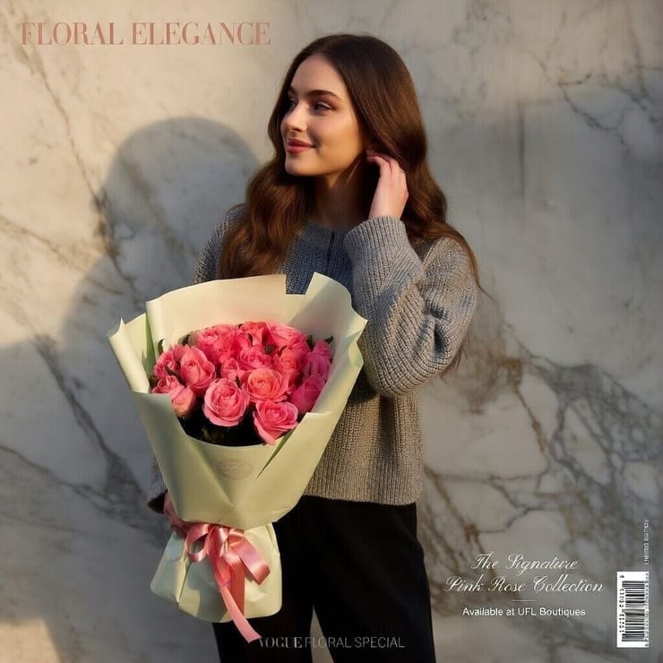 Букет 21 коралова троянда – доставка квітів у Прилуки