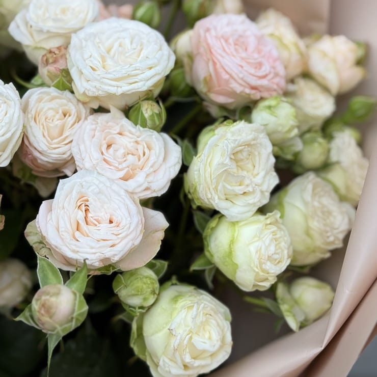 Букет кущових троянд Ніжність – доставка квітів у Сквира