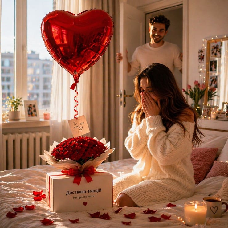Гелиевый шарик красное сердце – доставка цветов в Васильков