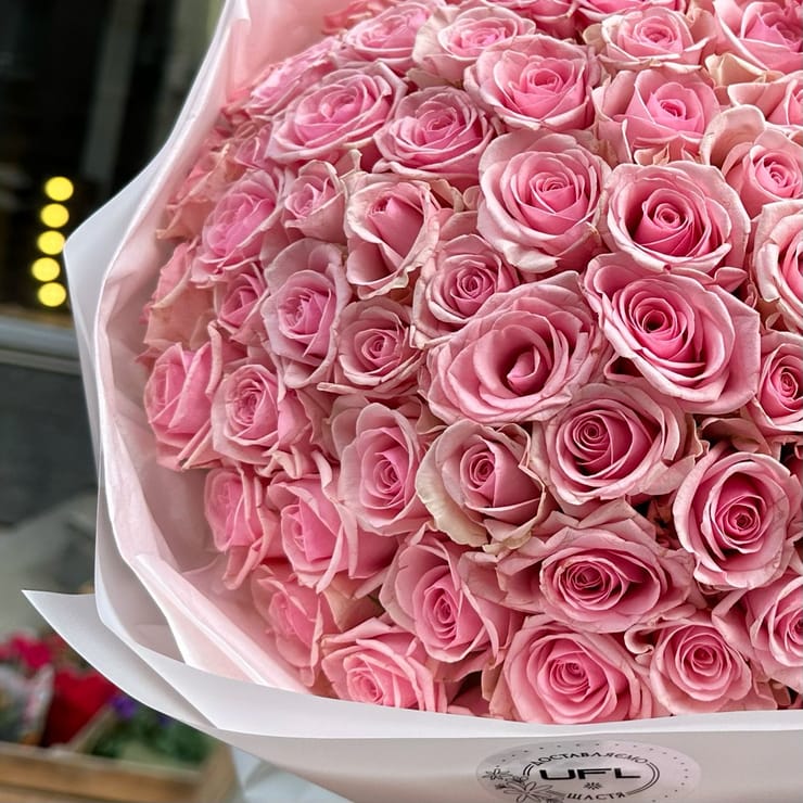 101 pink roses Kenia – доставка цветов в Rahov