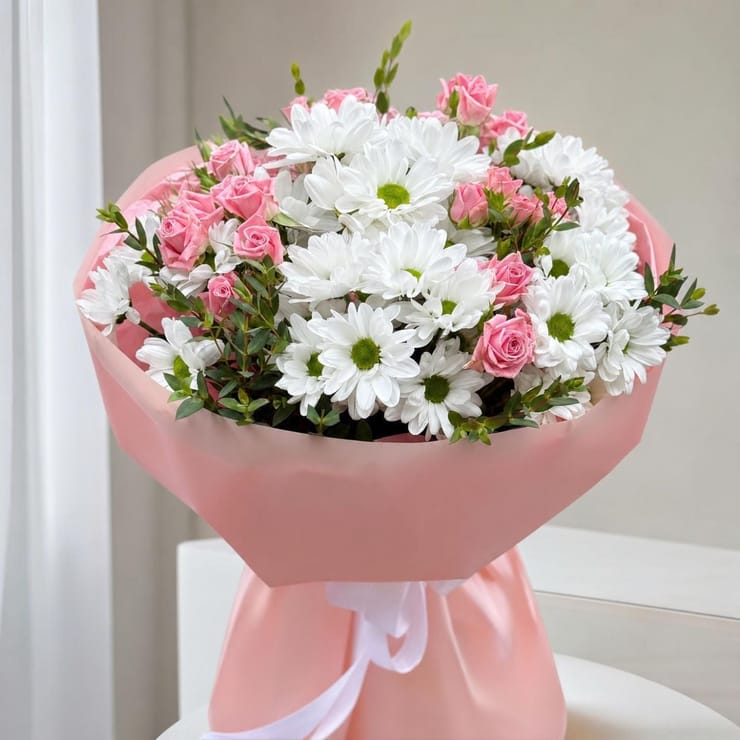 Spring morning – flower delivery in Badalona