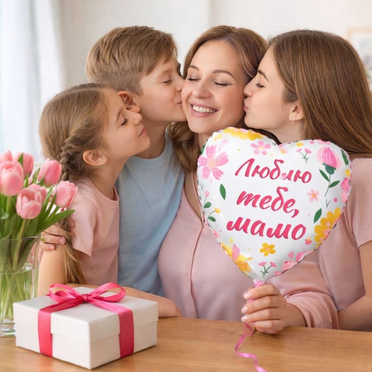 Кулька Люблю тебе, мамо – доставка квітів у Турійськ