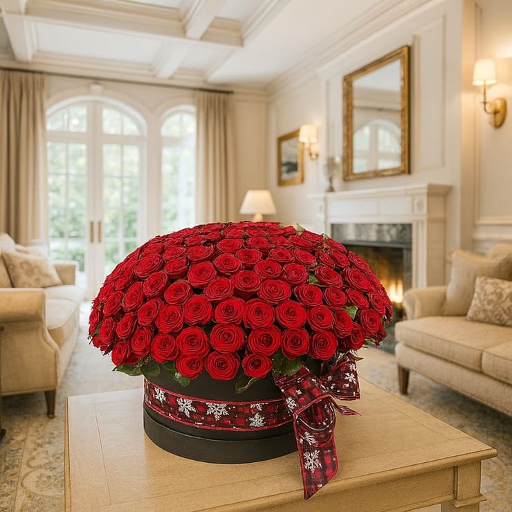 201 roses in a box – flower delivery in Volnyansk