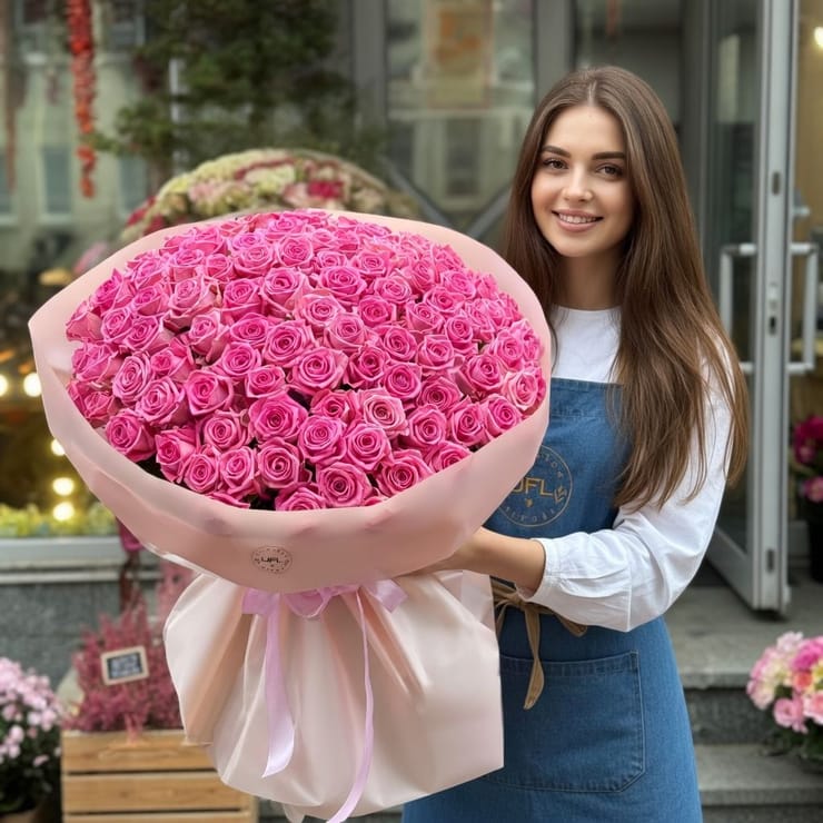 Букет квітів Магічний вулкан – доставка квітів у Дененс