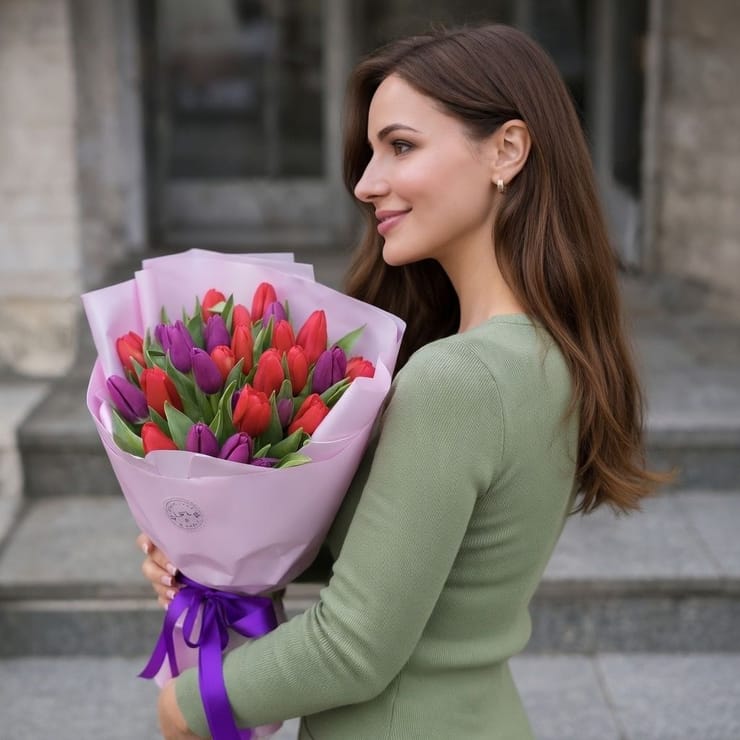 29 тюльпанов - Весенний подарок – доставка цветов в Чистяково