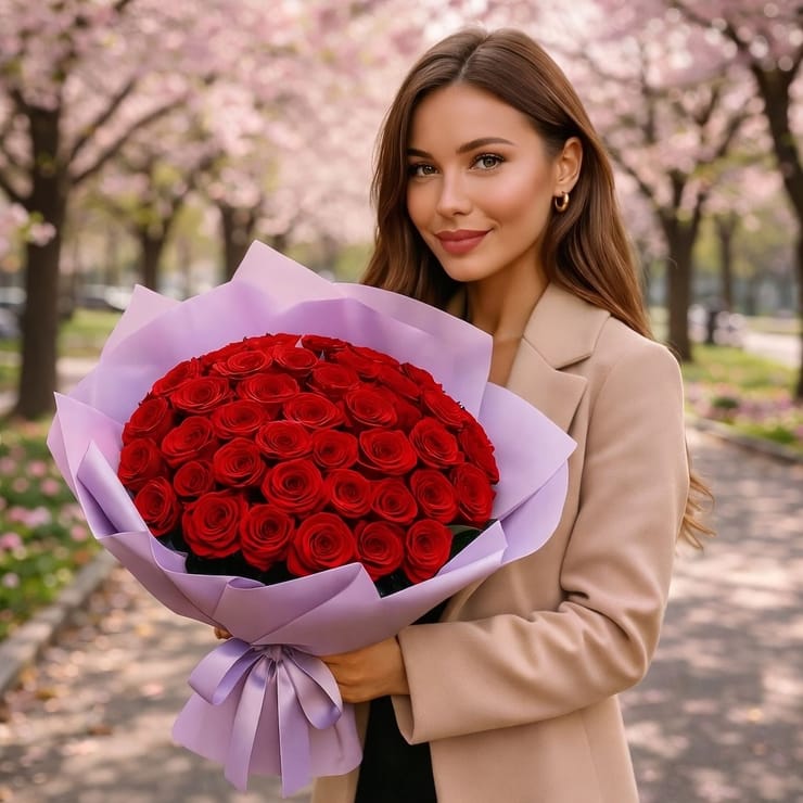 35 red roses – flower delivery in New Haven