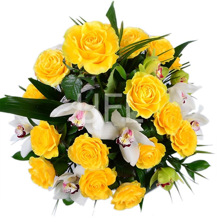 Ритуальная корзина из живых цветов № 16 – доставка цветов в Красные Окны  