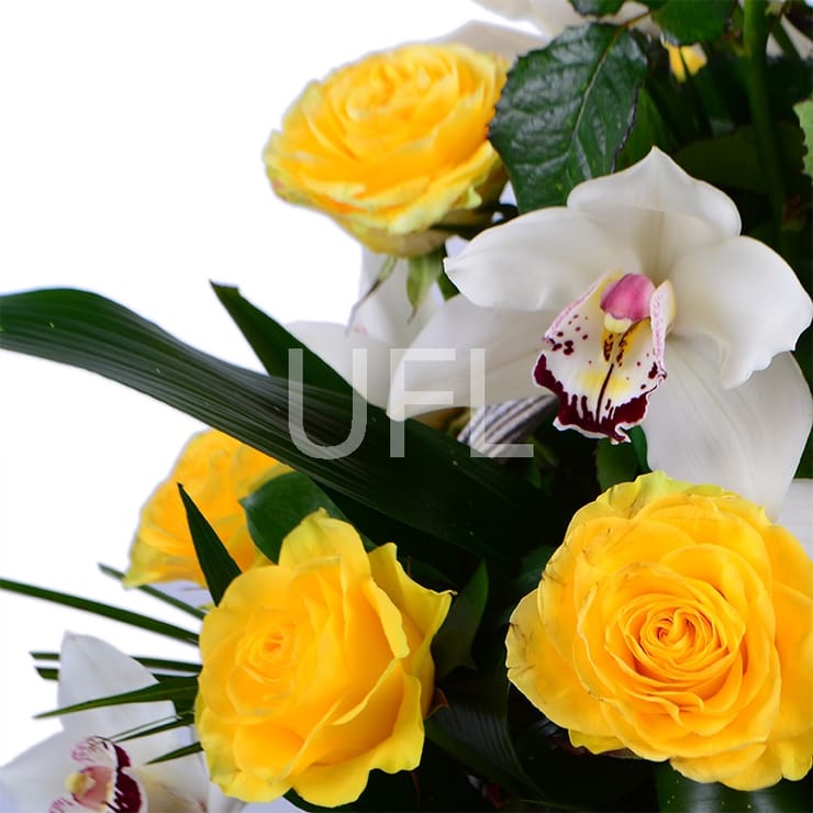 Ритуальная корзина из живых цветов № 16 – доставка цветов в Красные Окны  