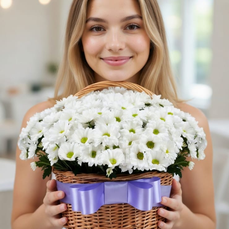 Field of camomiles 25pcs – flower delivery in Beverly Hills