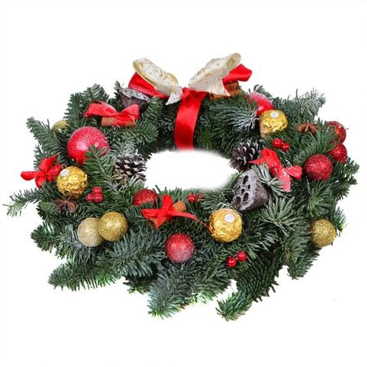 Christmas wreath, Kyiv