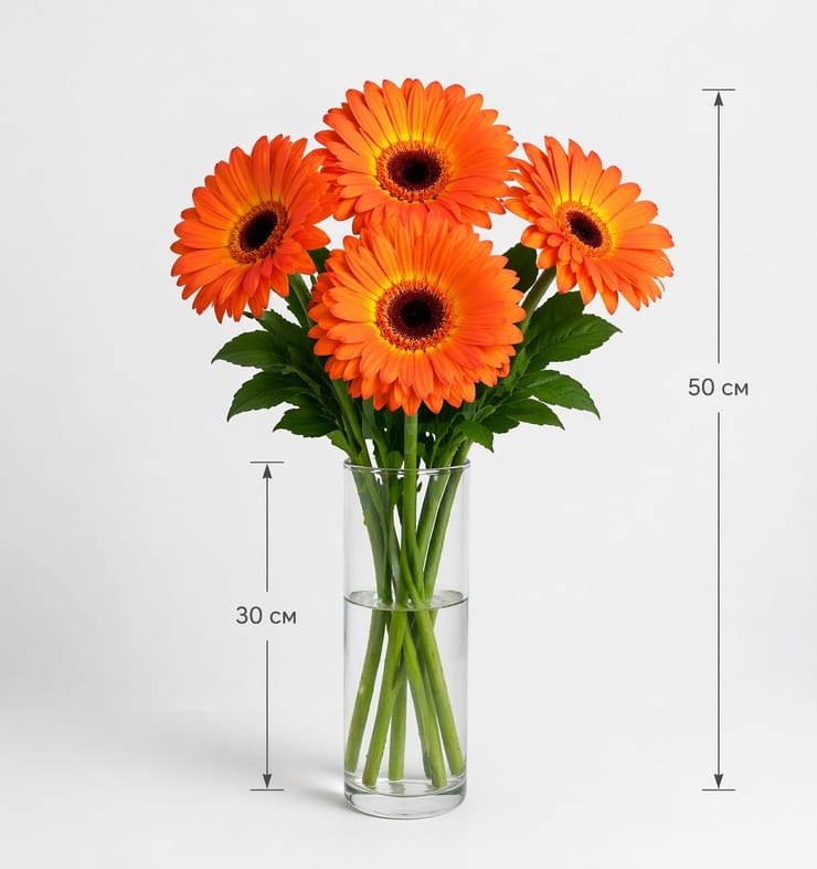Orange gerberas by the piece – flower delivery in Cape Coral