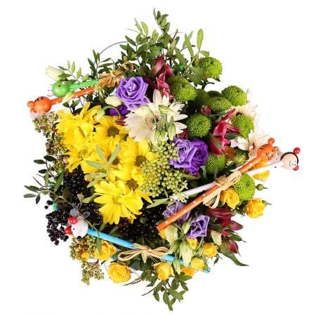Bouquet on the Day of knowledge – flower delivery in Novopokrovka